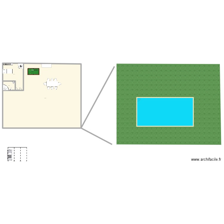 francais. Plan de 0 pièce et 0 m2
