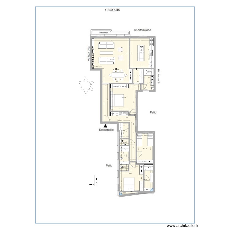 Altamirano 37 5.0. Plan de 0 pièce et 0 m2