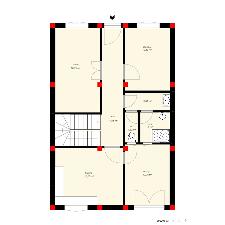 eee. Plan de 0 pièce et 0 m2