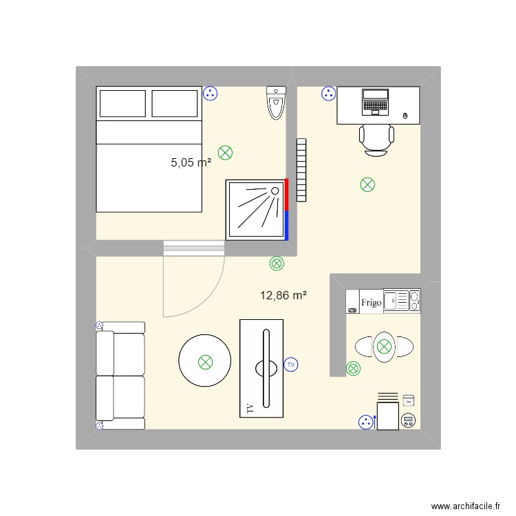 Maison. Plan de 0 pièce et 0 m2
