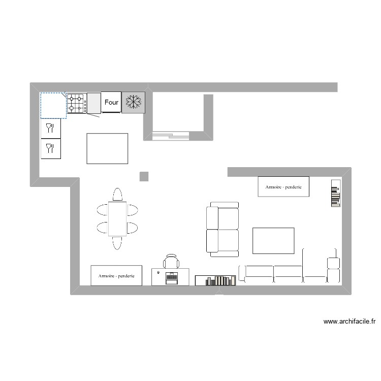 reforma. Plan de 0 pièce et 0 m2