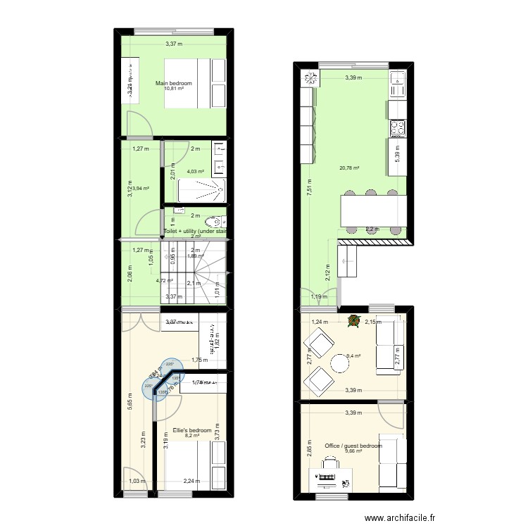 3 Ring Terrace_MVP1. Plan de 11 pièces et 86 m2