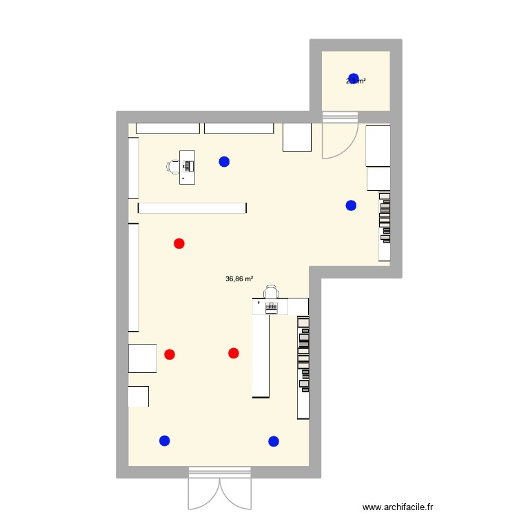 puntos frios calientes. Plan de 0 pièce et 0 m2