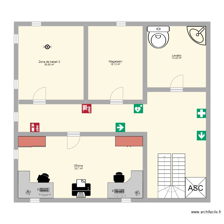 planta d'alt. Plan de 0 pièce et 0 m2