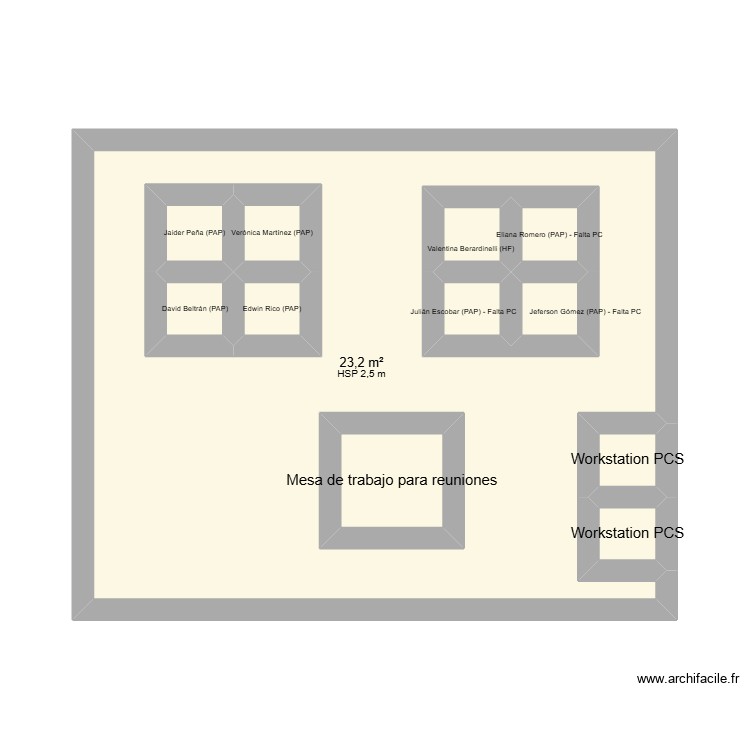 Oficina Grupo de Patrimonio. Plan de 0 pièce et 0 m2