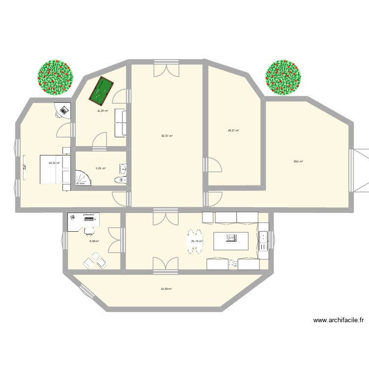 jhnhjnn. Plan de 0 pièce et 0 m2