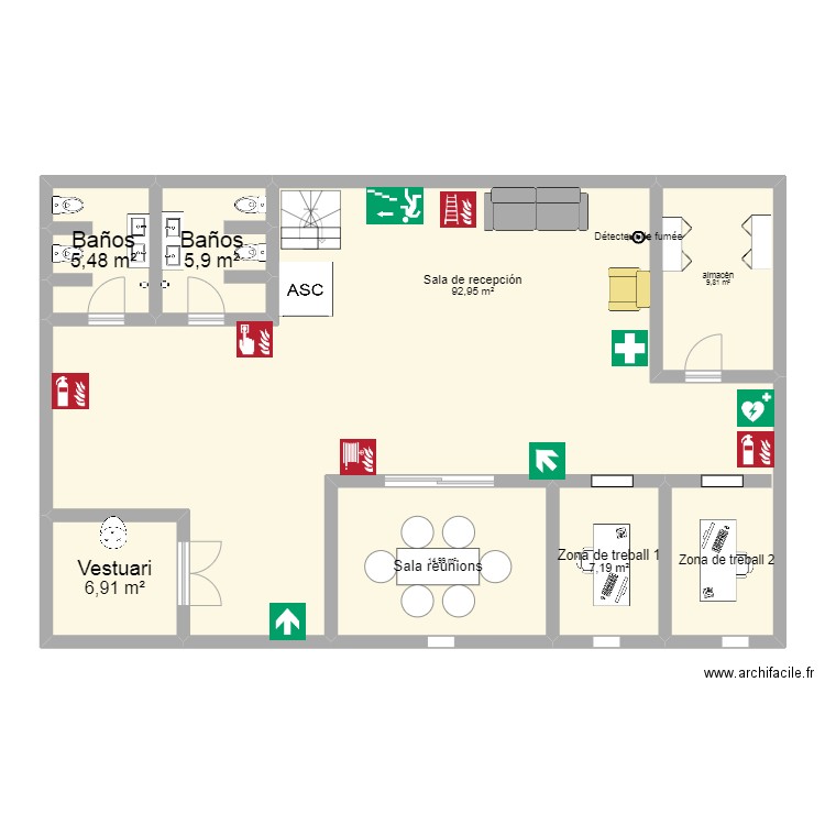 planta superior. Plan de 0 pièce et 0 m2