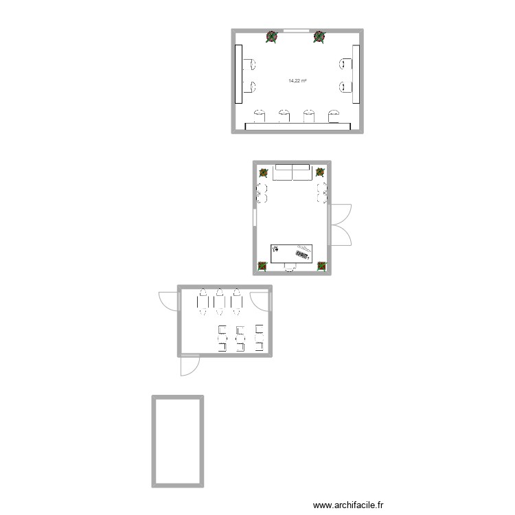 salon de belleza. Plan de 0 pièce et 0 m2