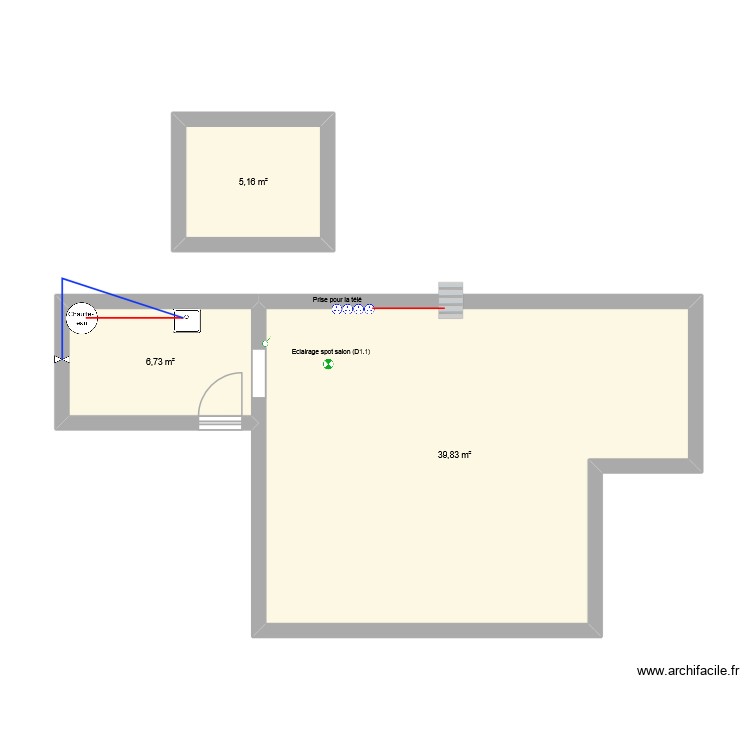 plan 1. Plan de 0 pièce et 0 m2