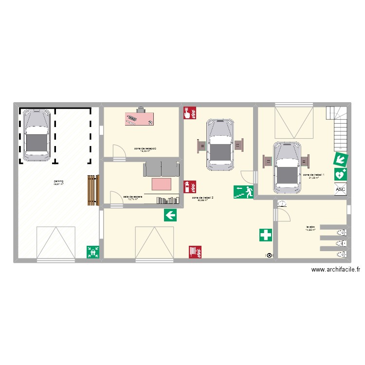 empresa. Plan de 0 pièce et 0 m2