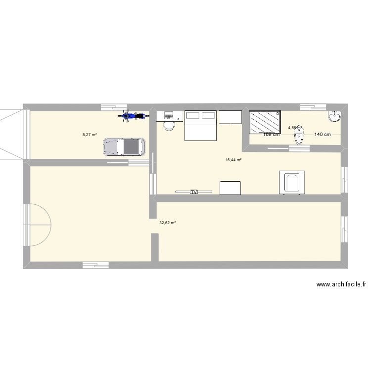 casa frances. Plan de 0 pièce et 0 m2