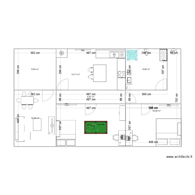 rey. Plan de 0 pièce et 0 m2