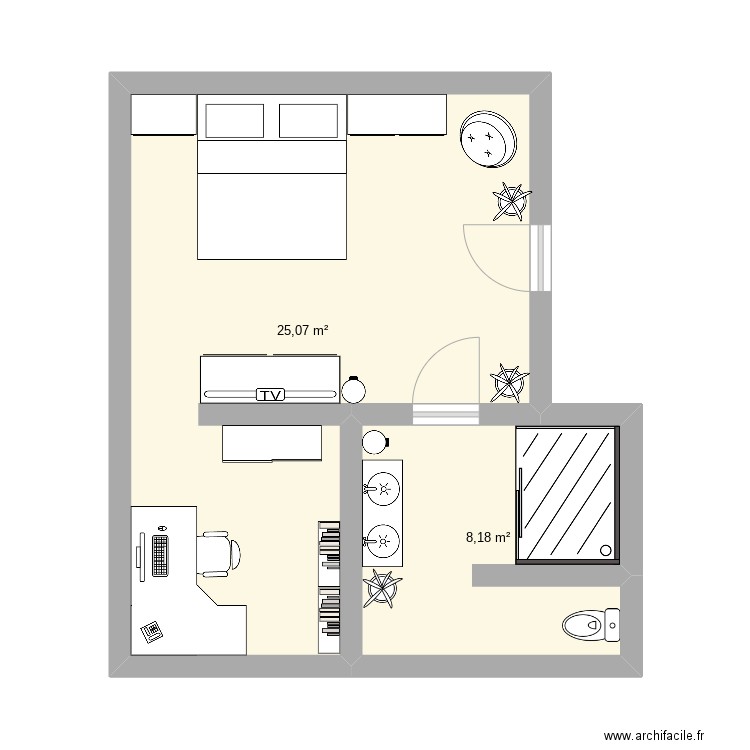 Bedroom. Plan de 0 pièce et 0 m2