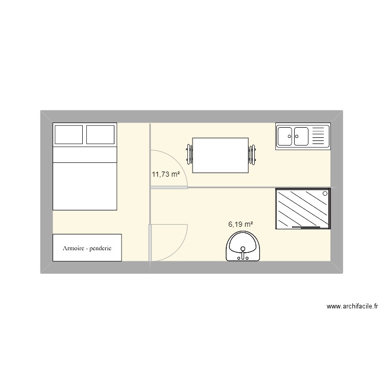 the container. Plan de 0 pièce et 0 m2