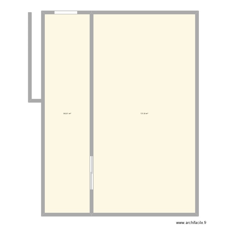 eventos. Plan de 2 pièces et 190 m2