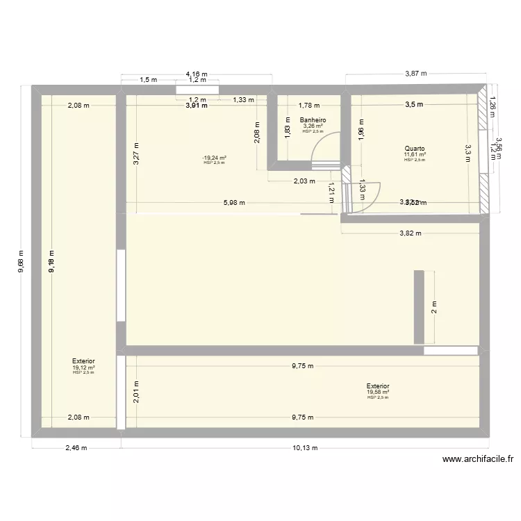 .casal. Planta de 5 e 69 m² .casal. Planta de 5 e 69 m²