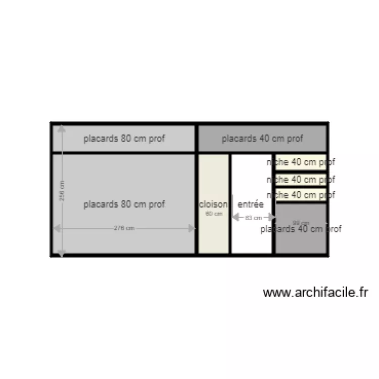 cloison salon. Planta de cloison salon. Planta de
