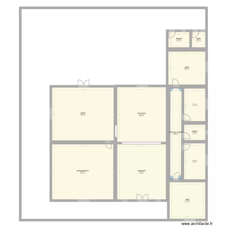 sonho. Planta de 12  e 293 m²