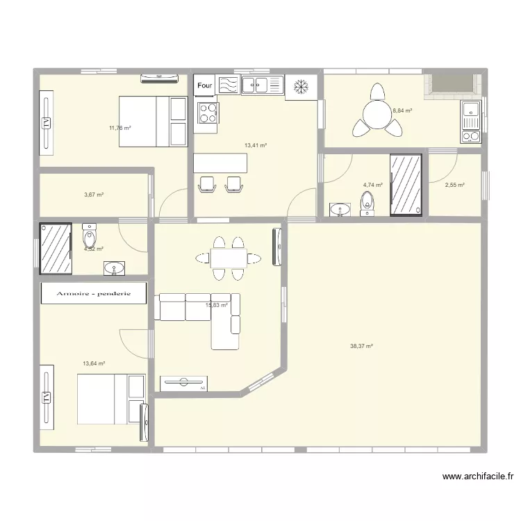 casa nova. Planta de 