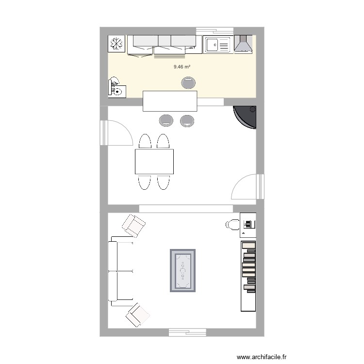 Cozinha Arega. Planta de 0 cômodo e 0 m2