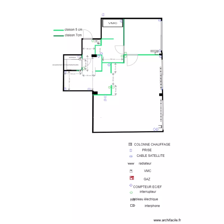 BOURET PROJET ma&ccedil;onnerie. Planta de 