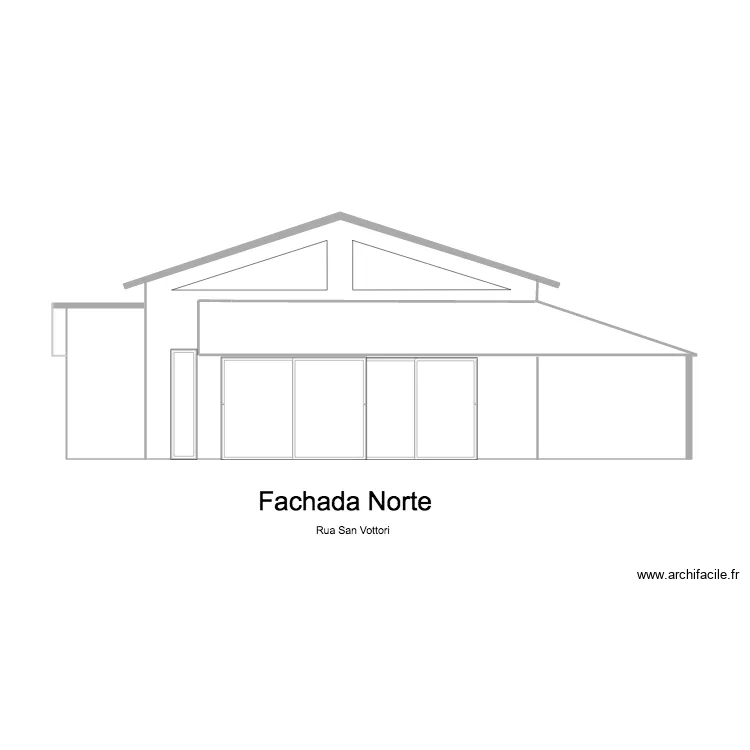 Fachada Norte outubro. Planta de Fachada Norte outubro. Planta de