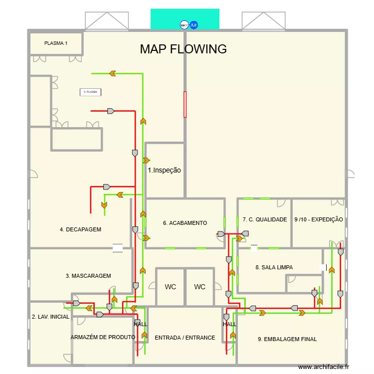 MAP FLOWING. Planta de 