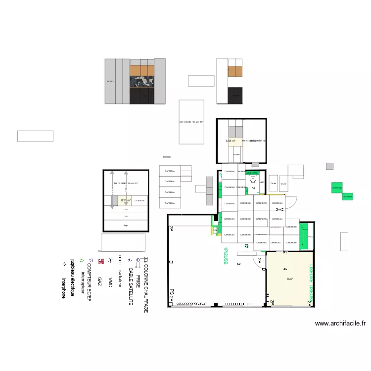 1 id&eacute;e. Planta de 