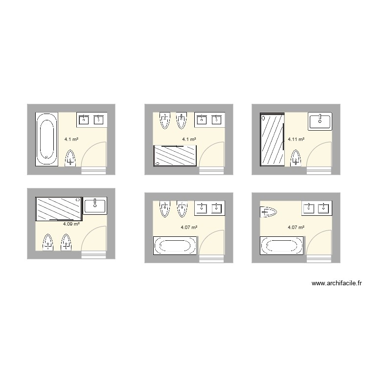 WC M&oacute;nica. Planta de 0 cômodo e 0 m2