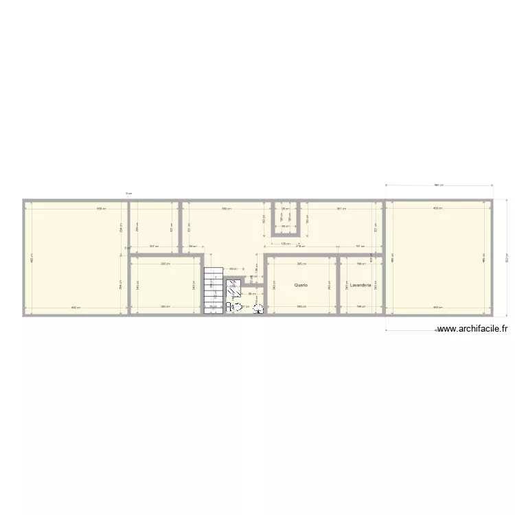 Resid&ecirc;ncia t&eacute;rreo. Planta de 