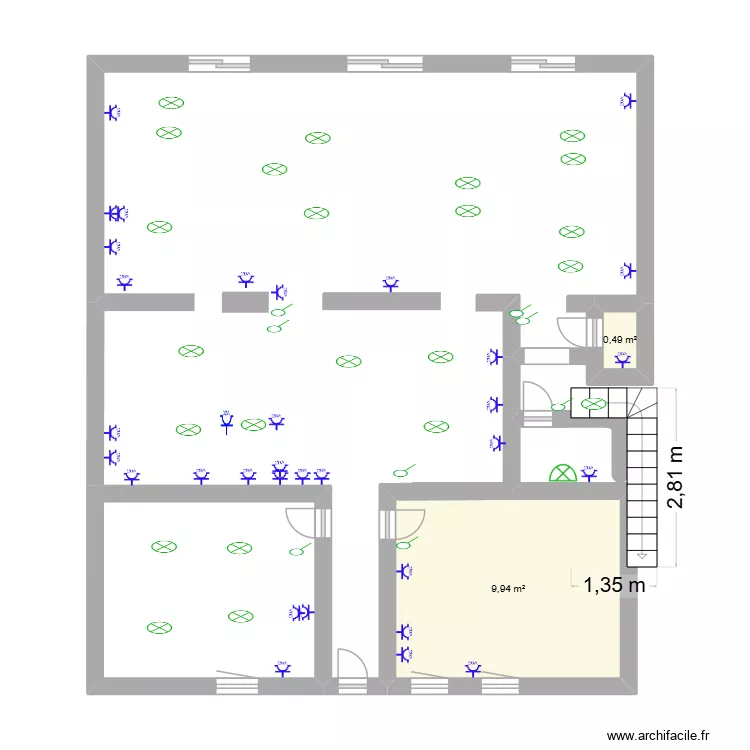 NINO. Planta de 2  e 10 m²