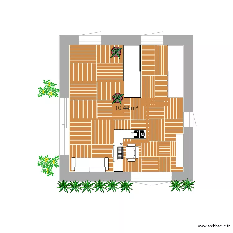 Escritorio . Planta de 