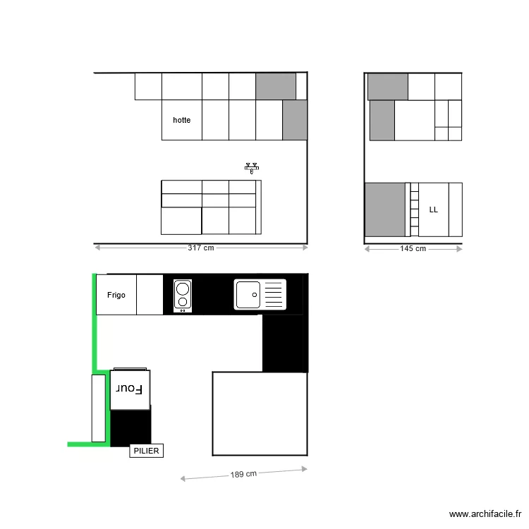 bouret plus. Planta de 