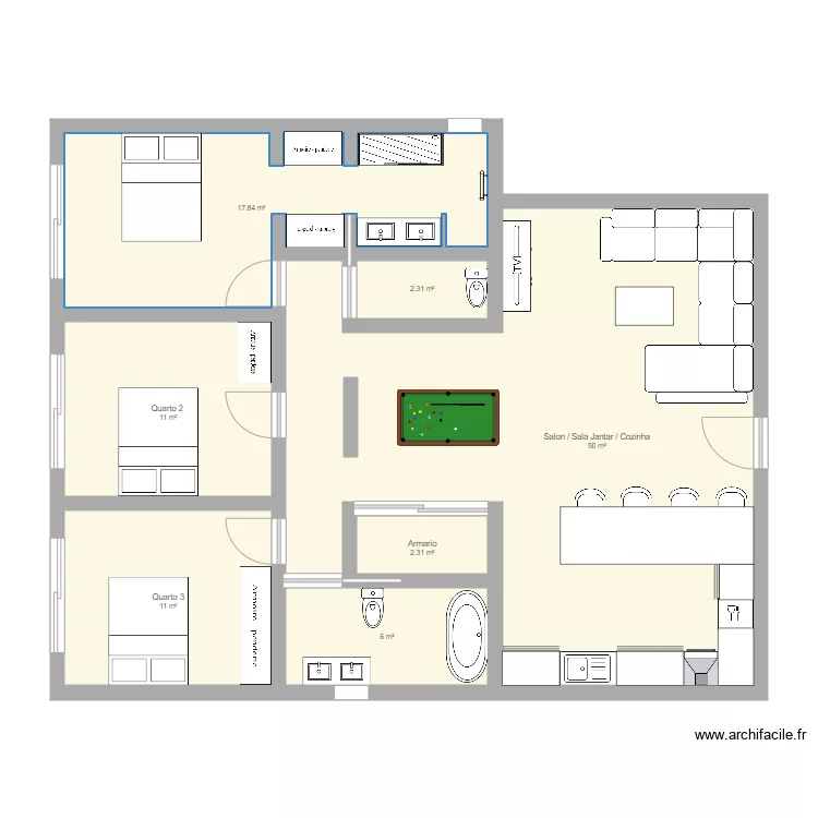 maison 1. Planta de maison 1. Planta de
