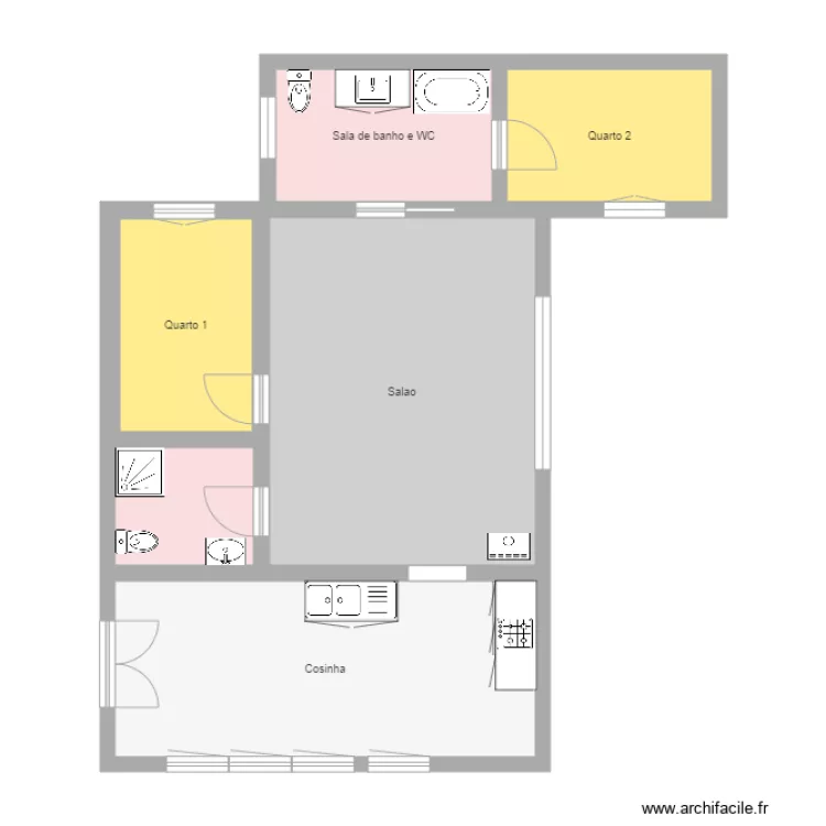 Casa de fatima e joao. Planta de 