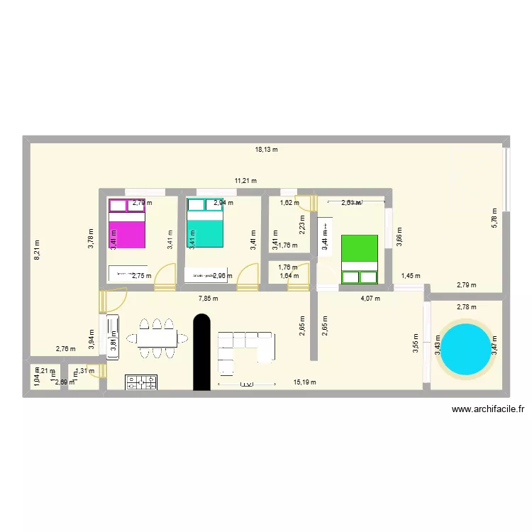 casa belfort. Planta de 6  e 157 m²