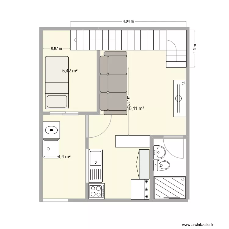 planta. Planta de 3 Divisões e 26 m² planta. Planta de 3 Divisões e 26 m²