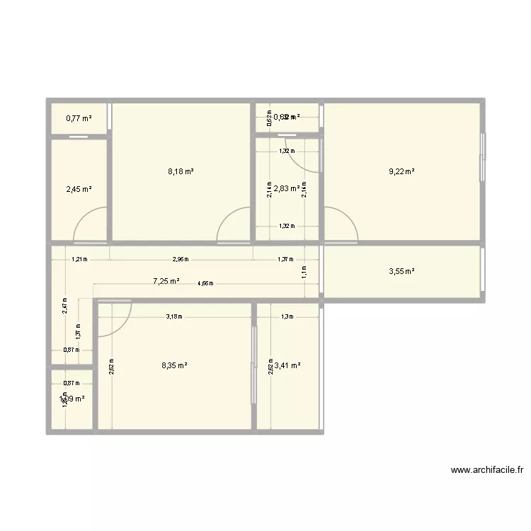 planta de cima. Planta de 11 e 48 m² planta de cima. Planta de 11 e 48 m²