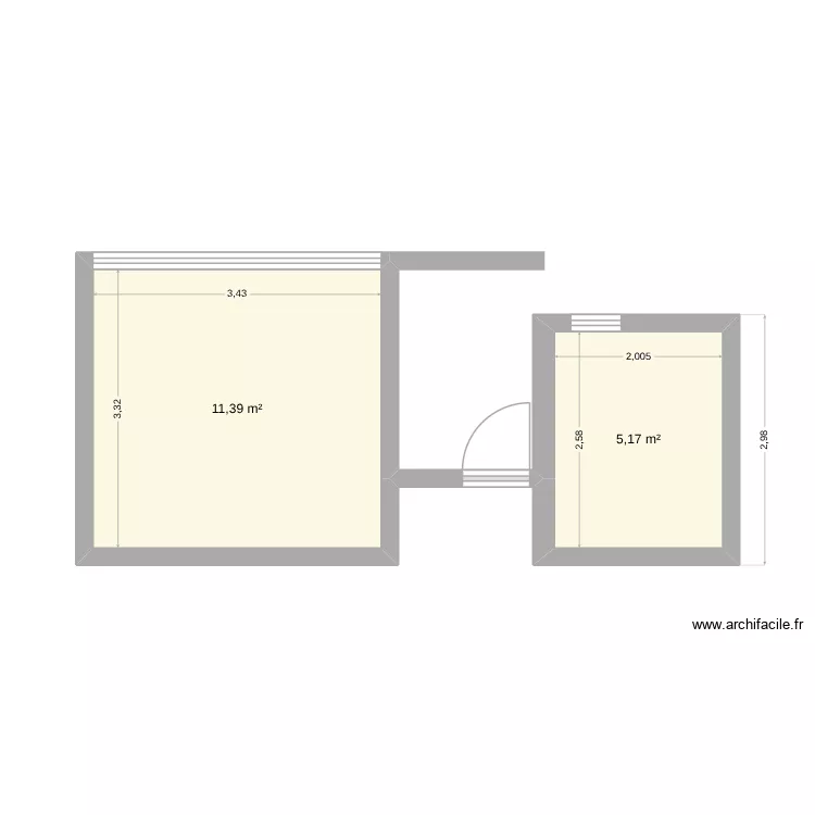 Lopes. Planta de 2  e 17 m²