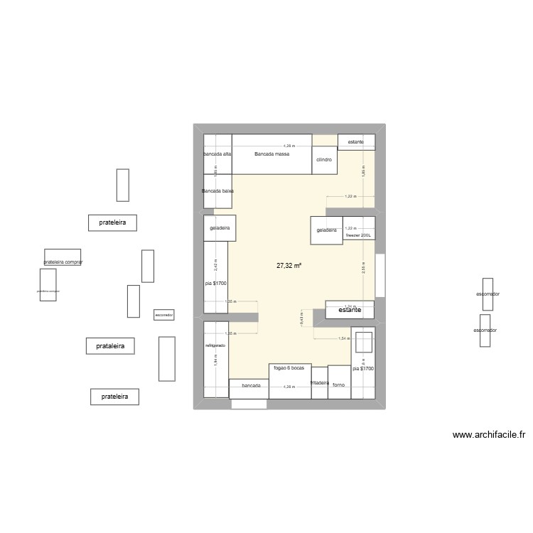 COzinha. Planta de 0 cômodo e 0 m2