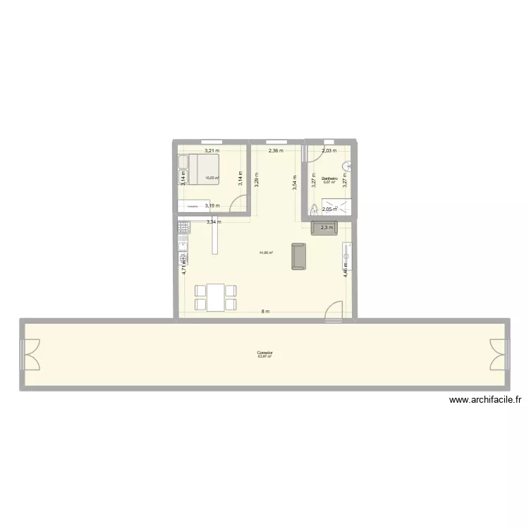 Apartamento01. Planta de 4 Divisões e 126 m² Apartamento01. Planta de 4 Divisões e 126 m²
