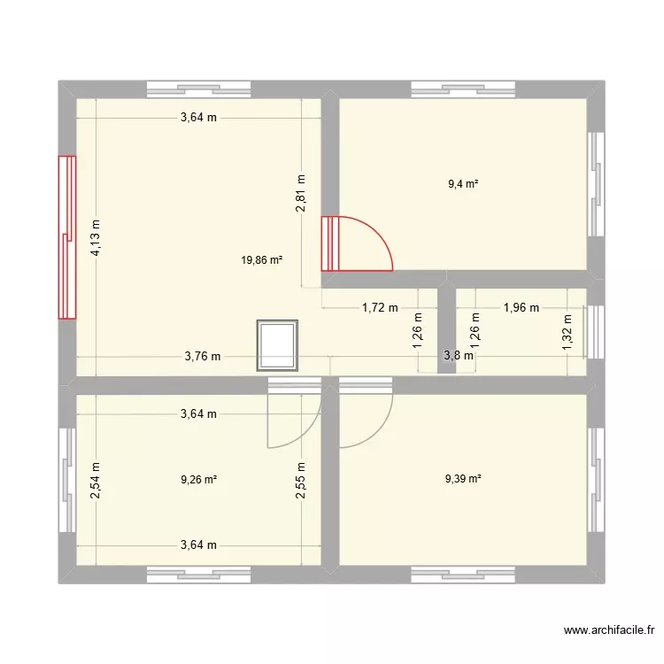adriano2. Planta de 4 Divisões e 48 m² adriano2. Planta de 4 Divisões e 48 m²