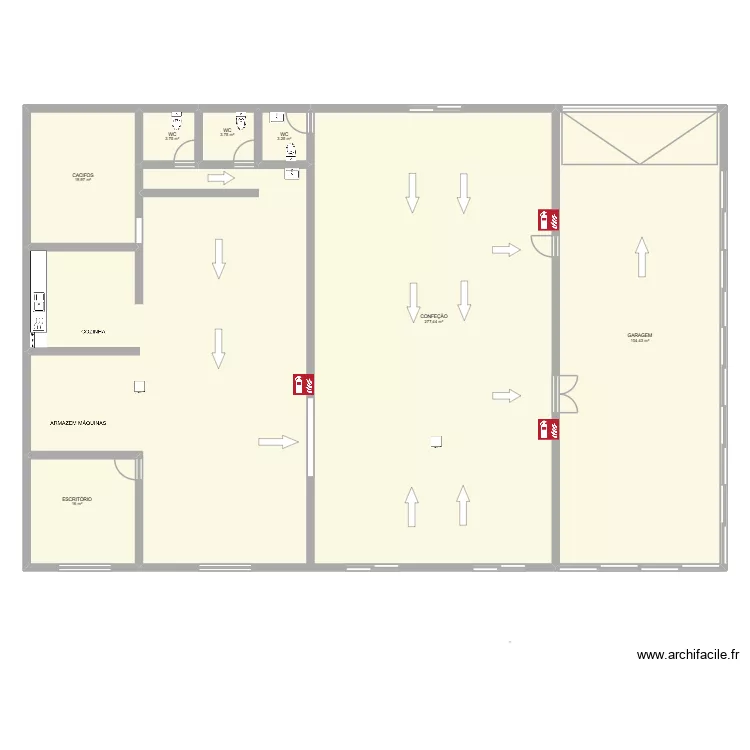 PLANTA1. Planta de 7  e 429 m²