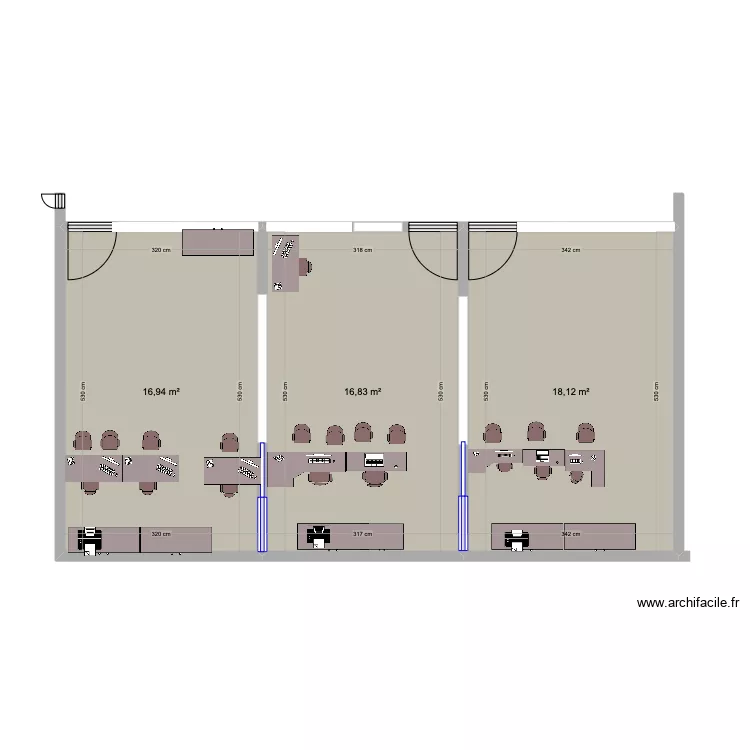 escritorio. Planta de 