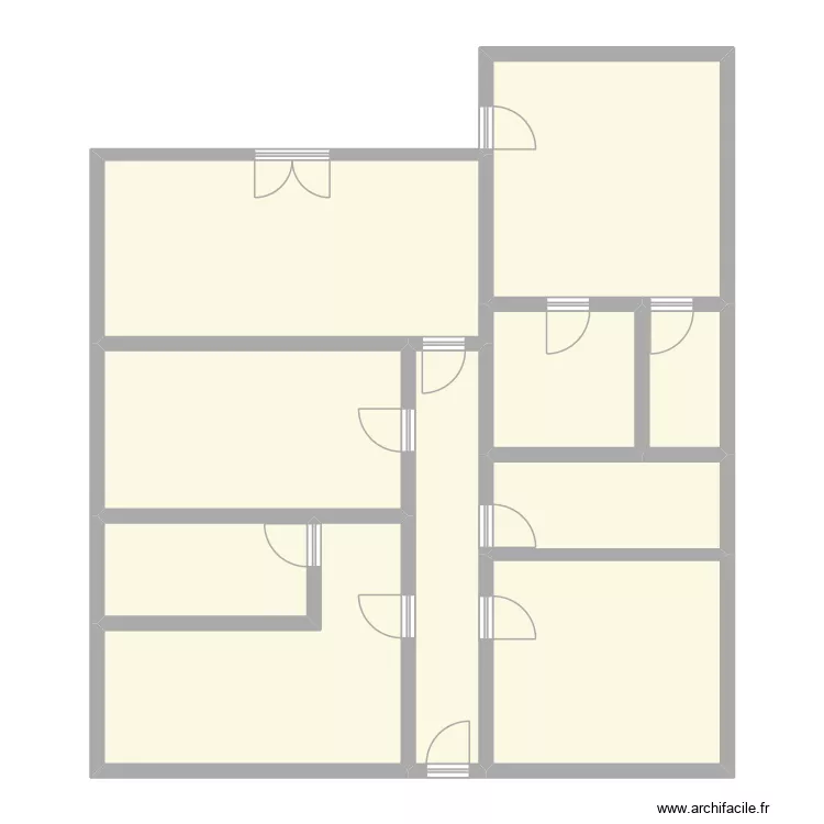 casa sem medidas. Planta de 10  e 124 m²