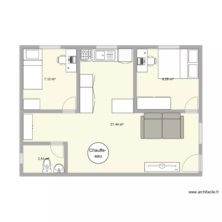 Plano B. Planta de 4 e 45 m² Plano B. Planta de 4 e 45 m²