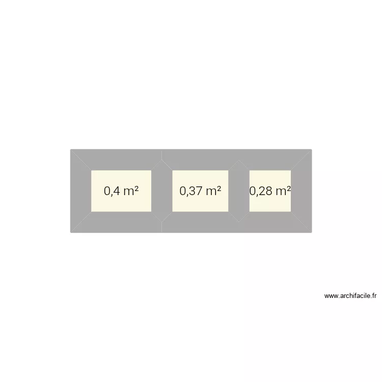 Cas. Planta de 3 Divisões e 1 m² Cas. Planta de 3 Divisões e 1 m²