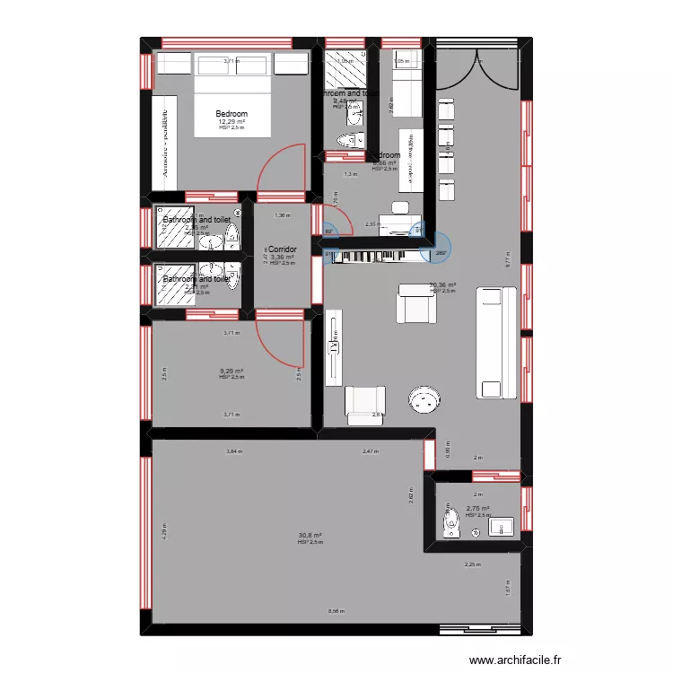 Casa. Planta de 10  e 103 m²
