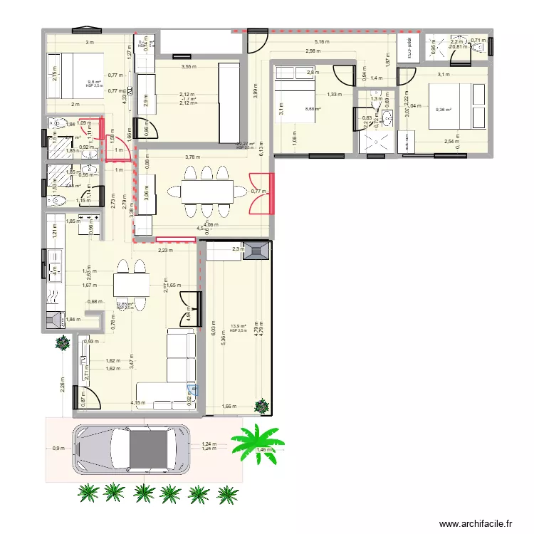 S&Atilde;O GABRIEL.4. Planta de 12 peças e 117 m²