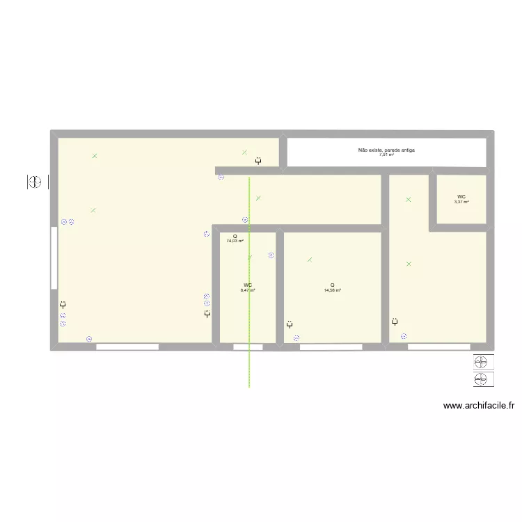 Nogueira2. Planta de 5 e 108 m² Nogueira2. Planta de 5 e 108 m²